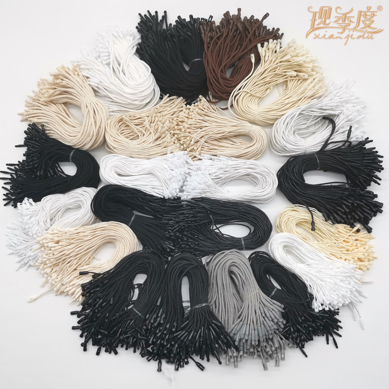子弹头服装吊牌绳涤纶编织三股
