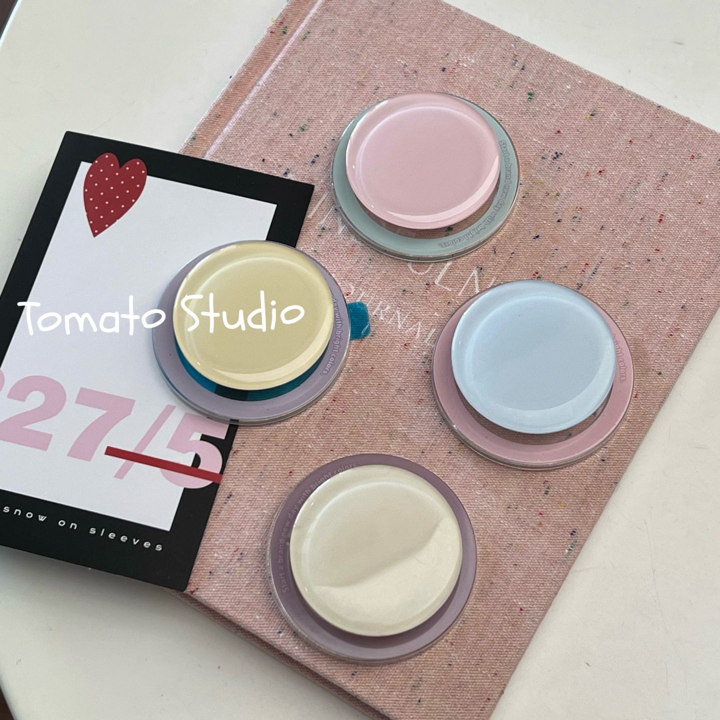 番茄/适用手机支架拼色光面强力磁吸气囊支架高级伸缩支架手机壳