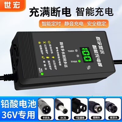36V铅酸电池电动车充电器36V12AH20A36伏50AH36V40AH电瓶快充通用