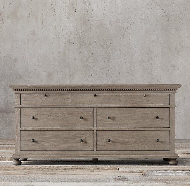 美国RH家具实木美式乡村复古斗柜