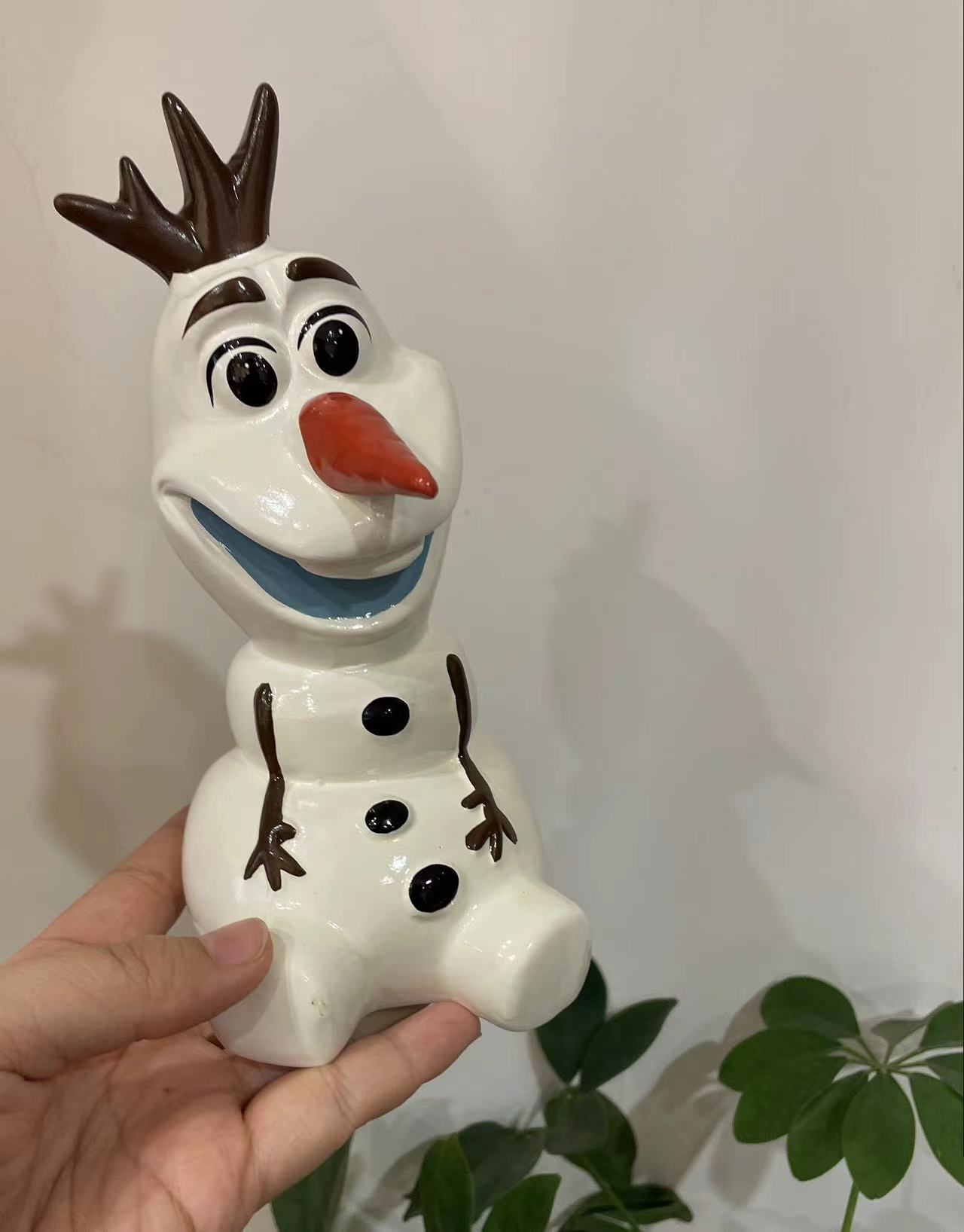 雪宝造型存钱罐 可爱卡通摆件包邮