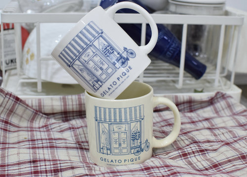 gela 春夏新品女杯子门店插画陶瓷马克杯 咖啡杯 情侣杯