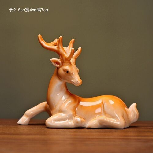 陶瓷动物摆件家居鱼缸造景装饰品