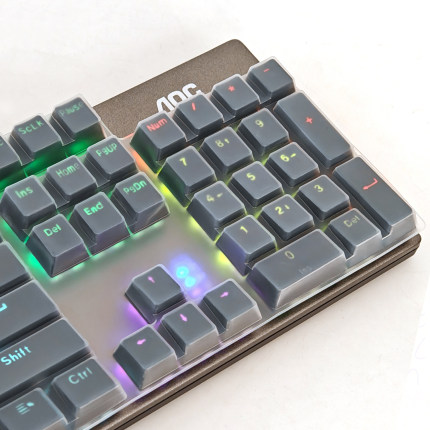 适用AOC GK410 GK420 GK430 KB121机械键盘保护膜GK530 GM410 104键罩87键有线台式机电脑游戏办公按键防尘套