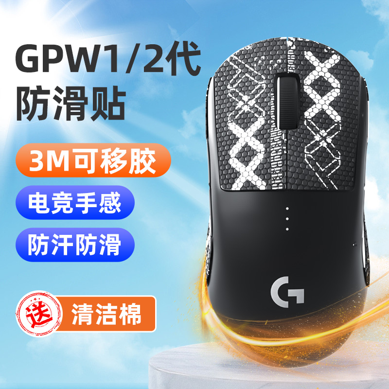 gpw罗技二/一代防滑贴鼠标贴