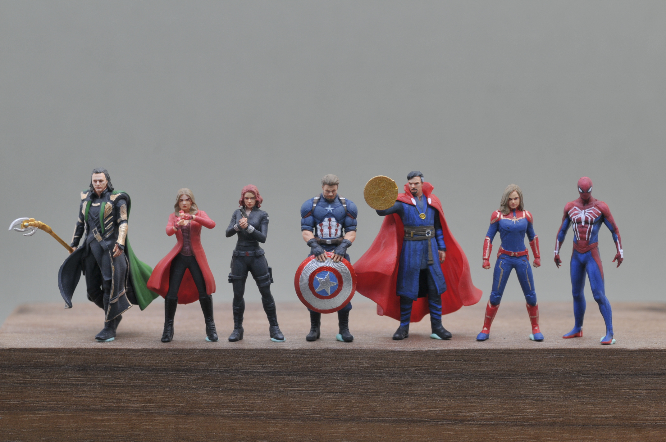 1/87/1/64/1/43/1/35人偶SZ出品漫威超级英雄系列车模人偶白模