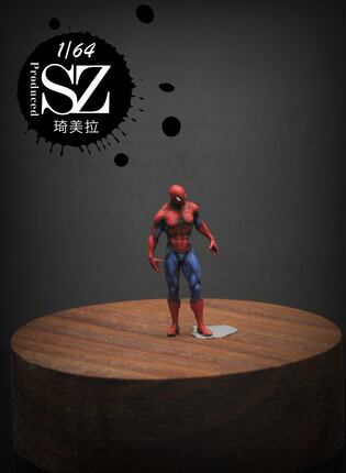 1/64/1/43/1/35/人偶琦美拉出品蜘蛛侠系列车模人偶摆件