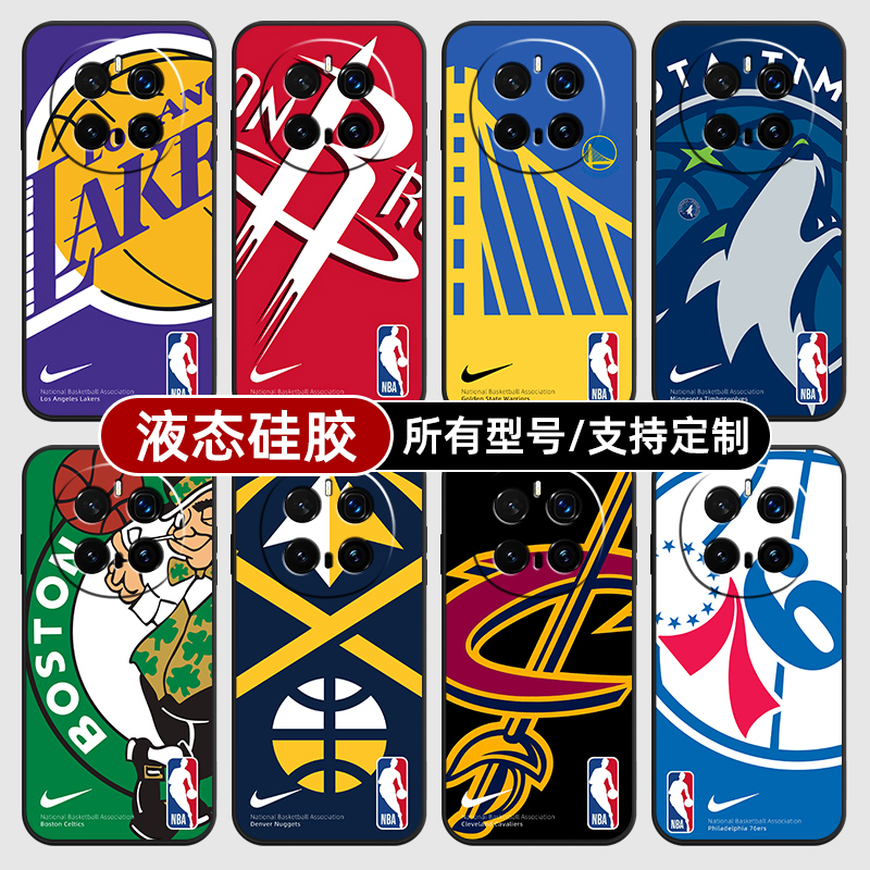 NBA队徽标志湖人勇士适用荣耀magic7pro6手机壳300硅胶软200来图100定制5X50GT30iV40男生女4全包Play9C8T3