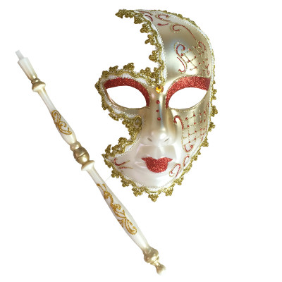 手持式意大利面具cosplaymask狂欢节化妆舞会假面手柄威尼斯面具
