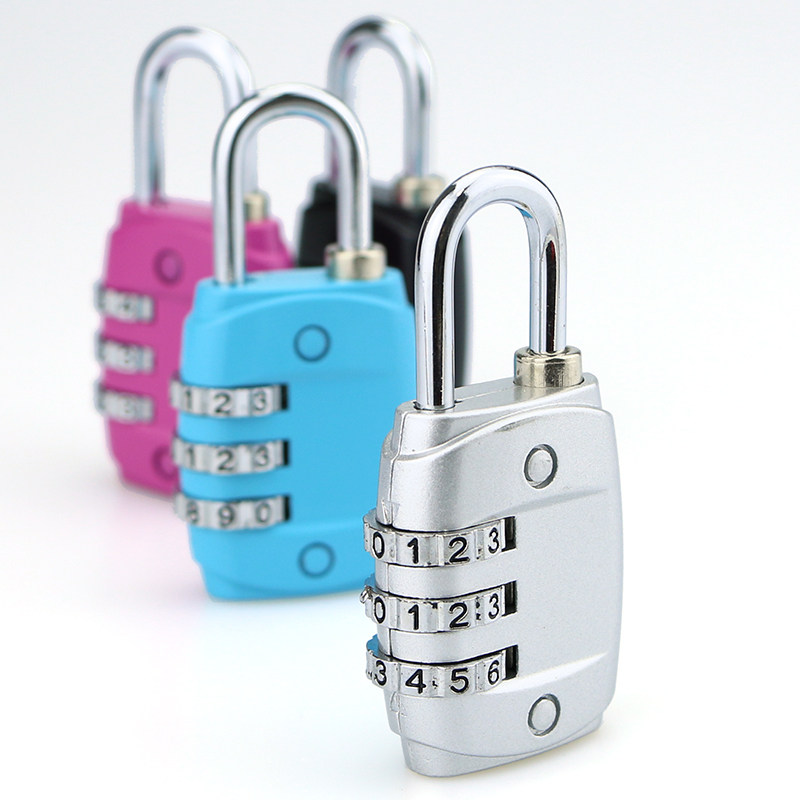 FASHIONABLE ZINC ALLOY LUGGAGE BAG GYM PADLOCK DORMITORY CABINET LOCK TRAVEL ORDINARY COMBINATION LOCK PADLOCK