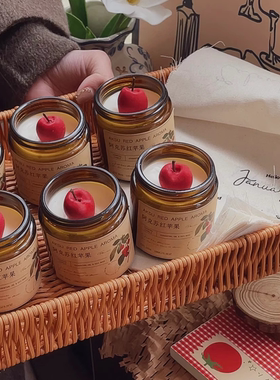 原创花植香薰蜡烛助眠高级香薰浪漫小众助眠家用平价送女生生日礼