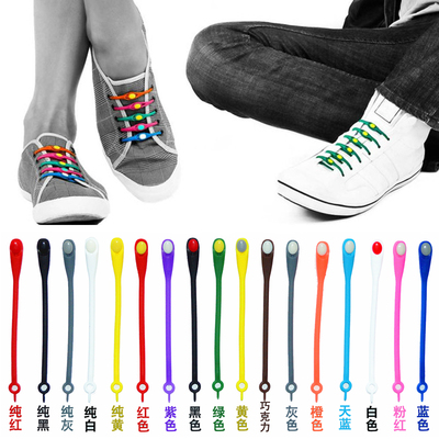 ving运动休闲圆头创意花式鞋带