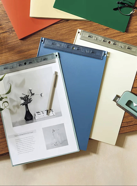 LIHIT LAB. 喜利mutual超薄抗菌办公板夹可夹笔可挂写字板夹