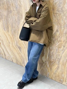 复古高级感轻量宽松棉服外套中性风宽松秋冬上衣女美拉德穿搭