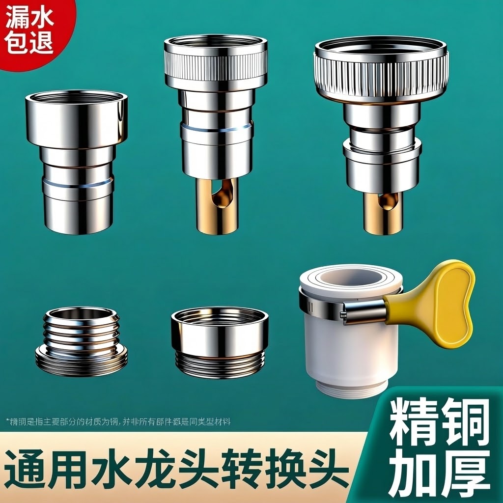 全自动洗衣机水龙头接头不锈钢