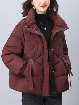 中年妈妈羽绒服冬装2025新款冬季短款时尚洋气小个子加厚保暖外套