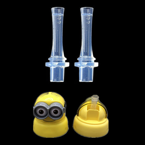 适配小黄人水杯配件硅胶吸嘴吸管