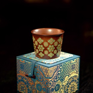 瓷茶记李斌大唐宝相拉花咖啡杯猪口杯非遗手工陶瓷杯高颜值杯子