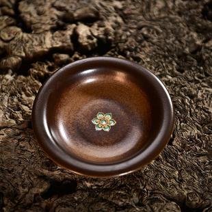 瓷茶记李斌大唐宝相花小果盘小壶承手工茶托非遗干果盘高颜值果盘