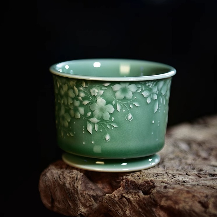 李斌繁花容天杯功夫茶主人杯