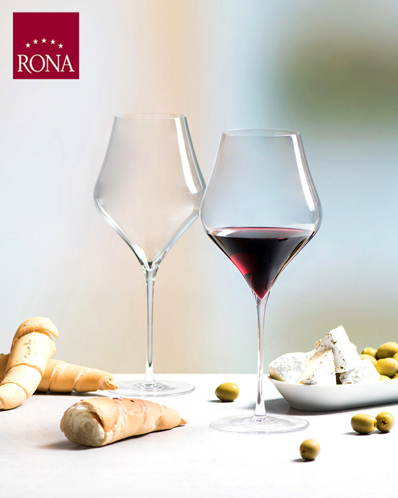 欧洲进口rona洛娜高端机制手工杯水晶玻璃高脚红酒葡萄酒香槟杯