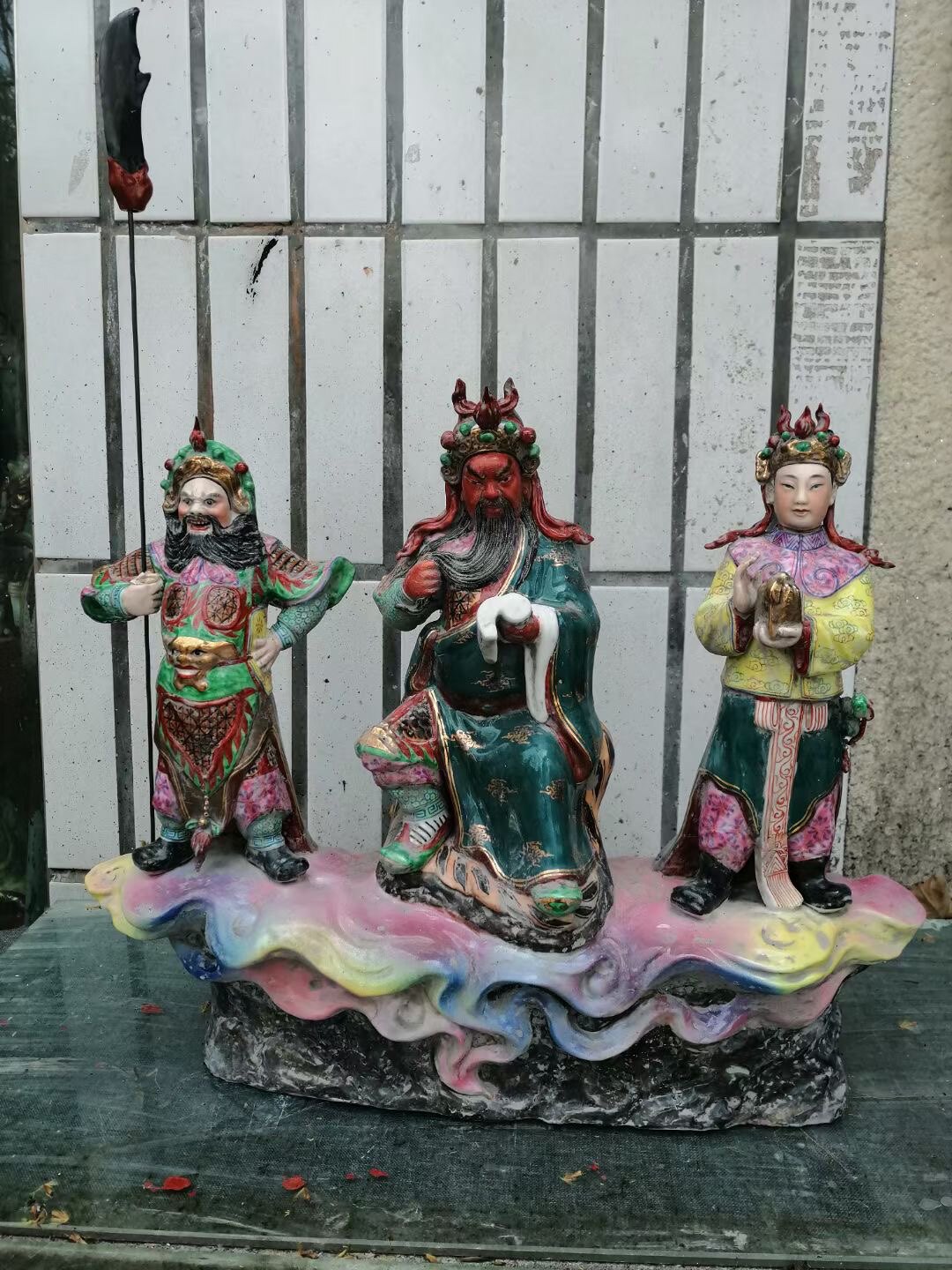 武财神关公像陶瓷佛像招财供奉关羽关老爷关帝周仓关平关二爷神像