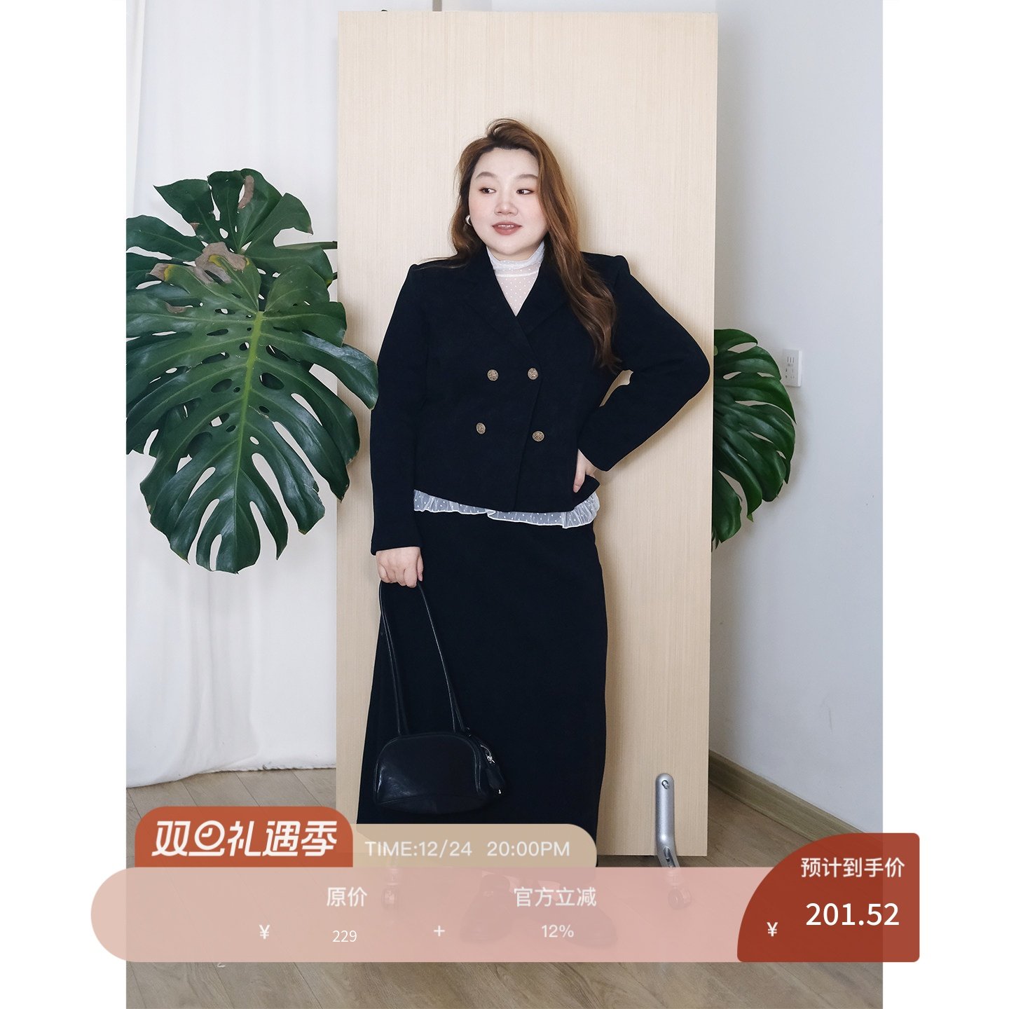 zooobaby12/24韩系简约双排扣西装外套女显瘦百搭上衣,女装/女士精品,常规大码外套,淘宝优惠券,粉丝福利购,淘宝优惠卷