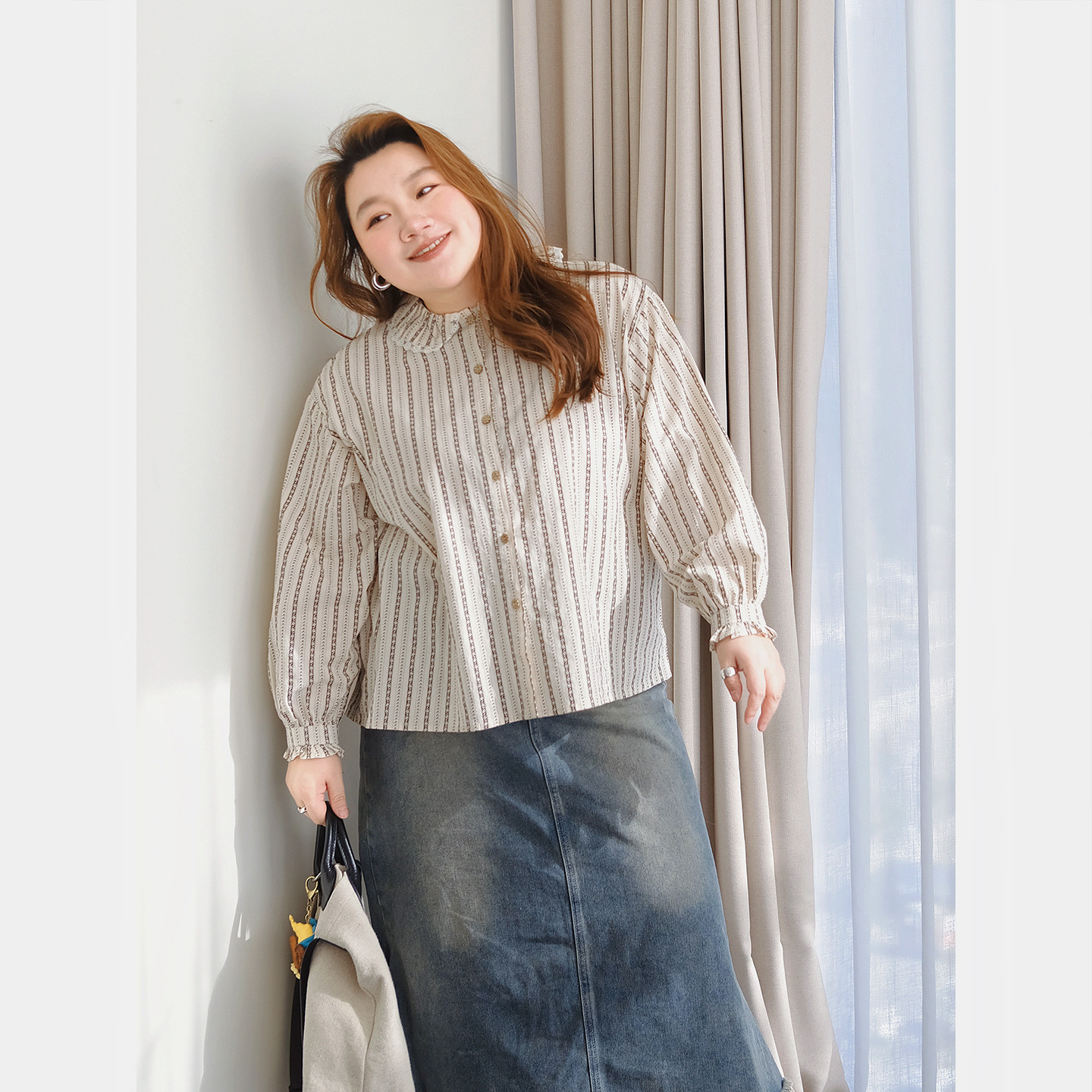 zooobaby01/22早春娃娃领棉麻宽松印花衬衫上衣,女装/女士精品,常规大码外套,淘宝优惠券,粉丝福利购,淘宝优惠卷