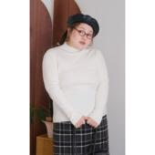 打底衫 09晚八点 纯色半高领简约基础款