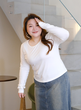 zooobaby01/22韩系纯色圆领打底上衣显瘦内搭打底衫上衣
