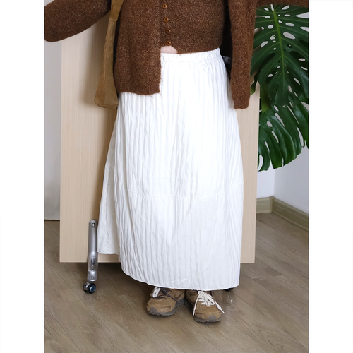 zooobaby10/20韩系简约松紧腰半身裙女高腰显瘦A字裙