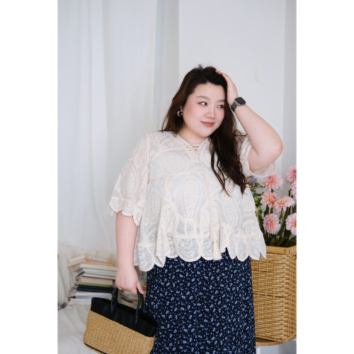 zooobaby03/25韩系温柔度假风花边优雅上衣外套