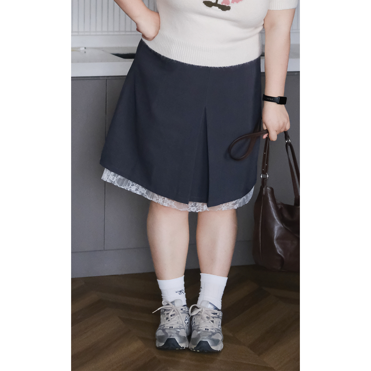 ZOOOBABY02/05晚八点 早春韩系纯色高腰显瘦百搭A字半身裙短裙女