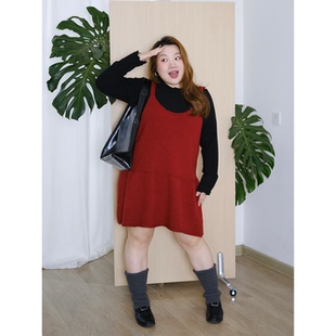 zooobaby11 09韩系简约吊带连衣裙女显瘦背心裙叠穿显瘦马甲裙