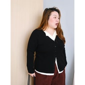 zooobaby11 09韩系简约假两件针织衫 女显瘦上衣