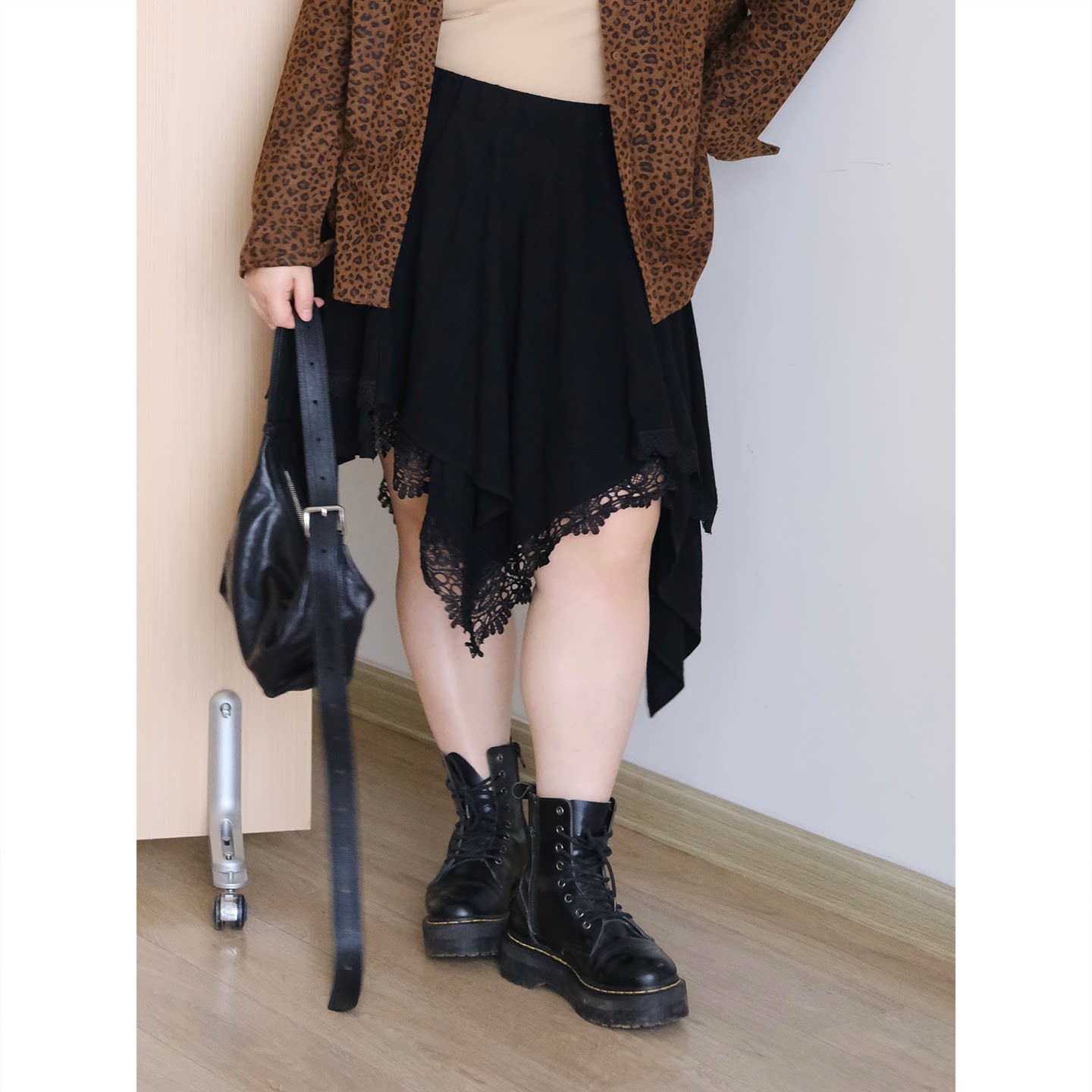 zooobaby09/22韩系简约不规则A字显瘦半身裙子