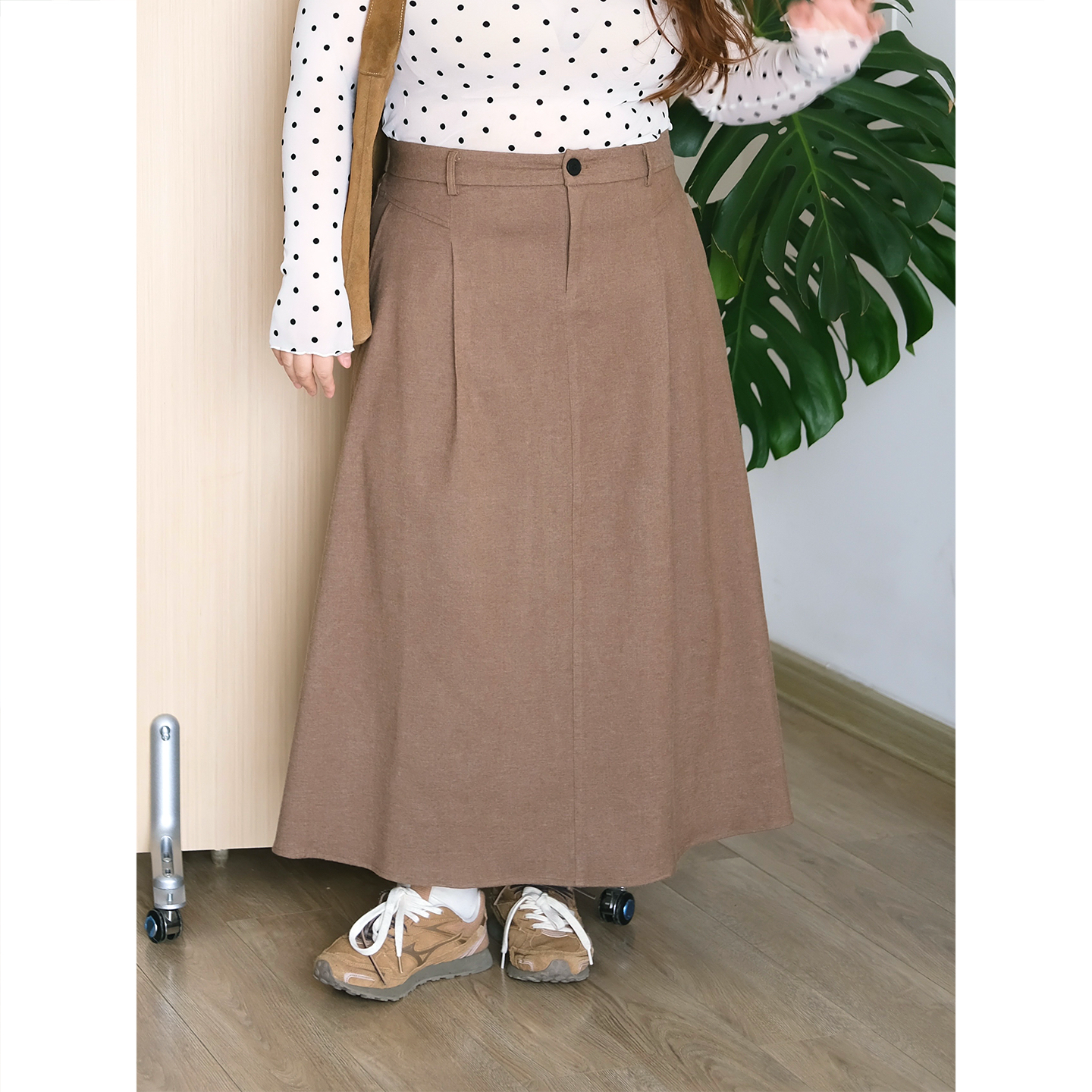 zooobaby11/09韩系简约百搭A字显瘦半身裙子