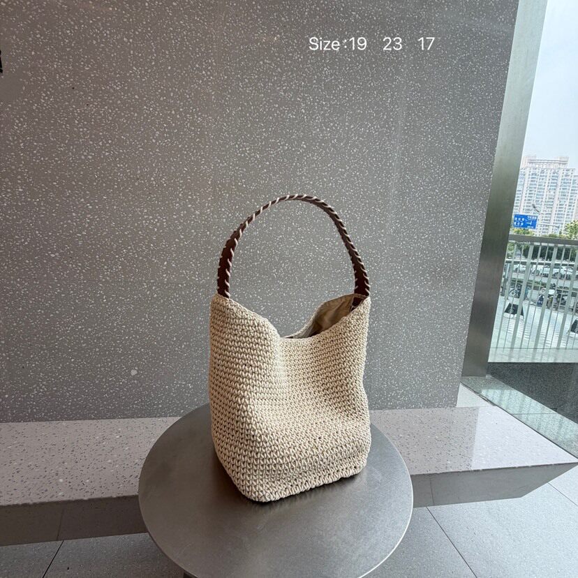 包包女2026新款时尚沙滩度假手工编织简约女士托特包单肩斜挎包潮