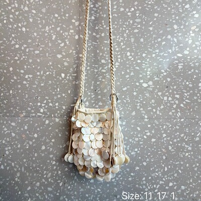 手缝串珠贝母包春夏新款名媛晚宴