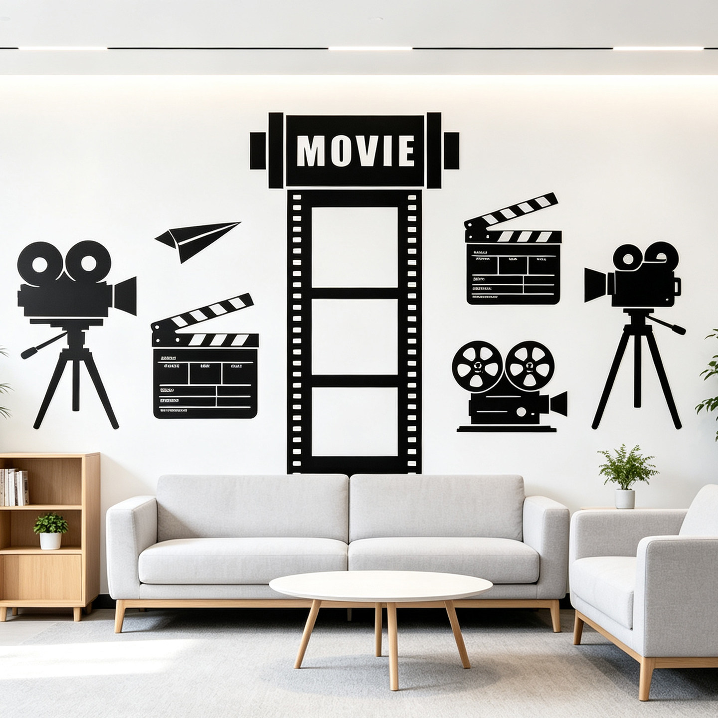 MOVIE公司办公室影院装饰墙贴