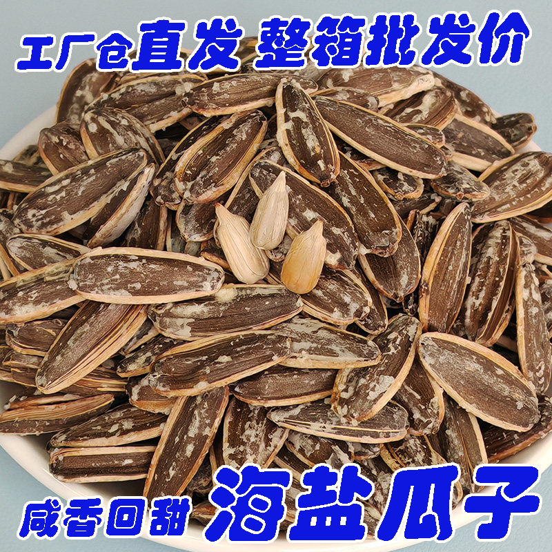 【义海】海盐味瓜子整箱10斤装葵花籽休闲坚果零食炒货餐饮KTV