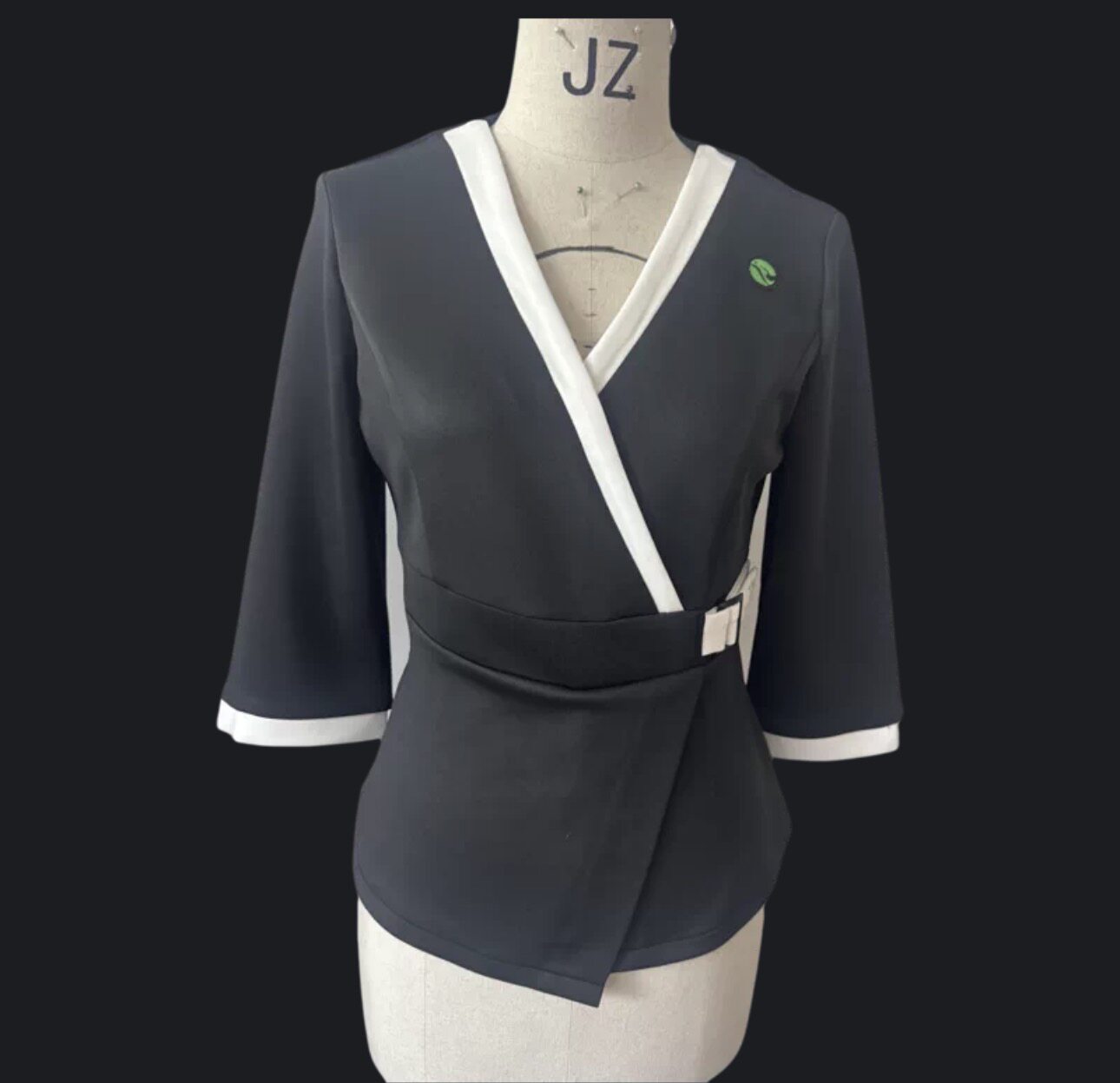 美容院工作服 春夏养生馆SPA气质套装足疗足浴高端弹力技师服上衣