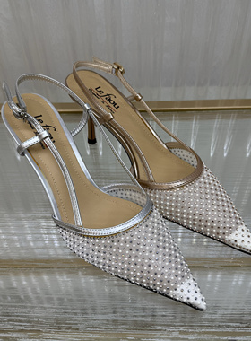 皇冠老店正品 法国乐芙/LE FAOU 后空网状凉鞋 L212007￥1998