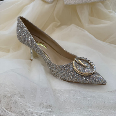 #071香槟色恋尚萝莎女鞋