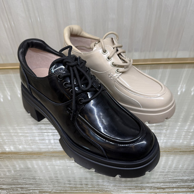 皇冠老店正品 莱尔斯丹 粗跟乐福 3T64302