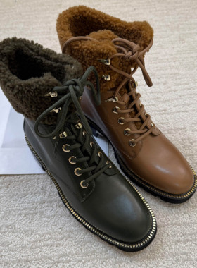 皇冠老店正品 Linea Rosa/恋尚萝莎加绒女靴 4T42902V