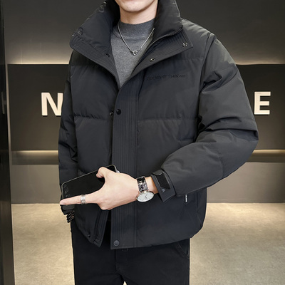 2025新款男士羽绒服冬季潮牌立领潮流休闲时尚简约高级感痞帅外套