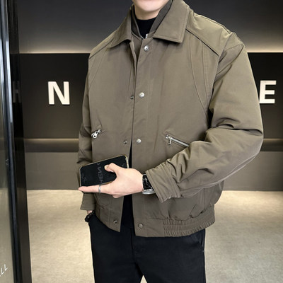 外套宽松冬季男士2025新款冬装休闲羽绒服男款保暖加厚防寒时尚