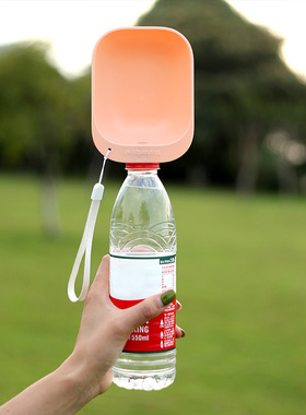 狗狗外出水杯户外折叠水壶便携式饮水头小狗户外饮水用品出门喂水