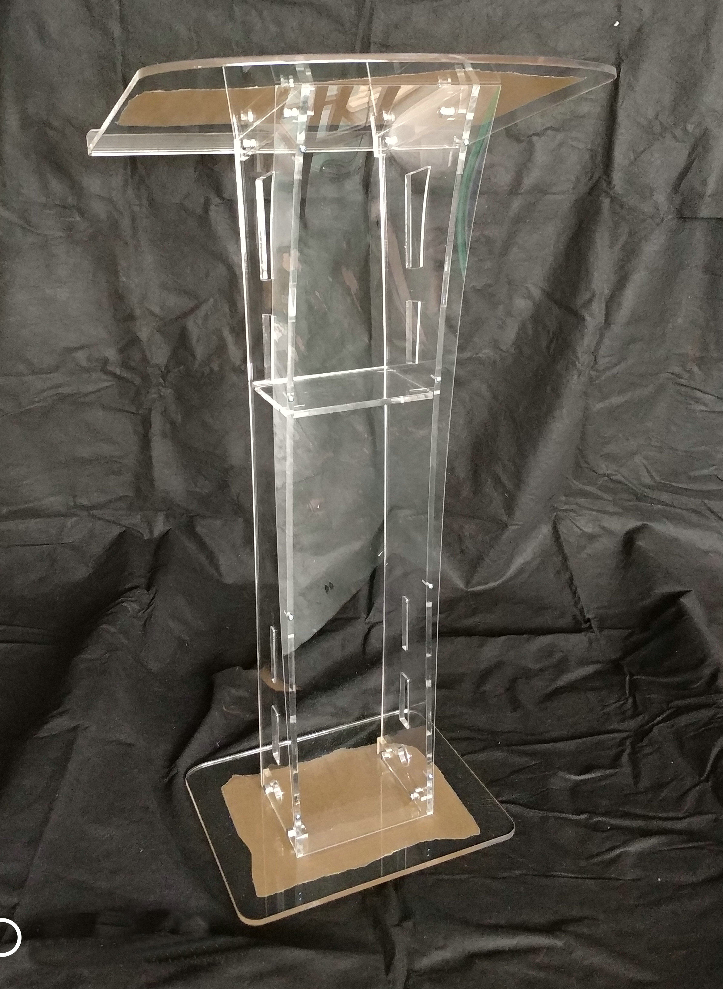 现货全透明亚克力演讲台接待台简约台桌水晶讲台迎宾台咨客台定制,商业/办公家具,演讲台/演讲桌,淘宝优惠券,粉丝福利购,淘宝优惠卷